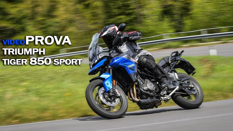 Video-prova Triumph Tiger 850 Sport: la super versatile