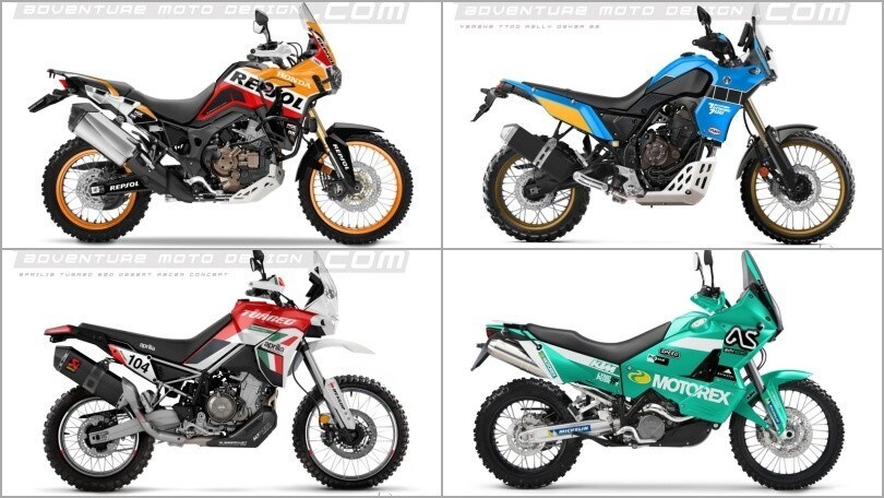 Grafiche per Aprilia Tuareg 660 e altre endurone FOTO