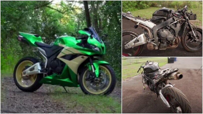 Youtuber restaura da "zero" una Honda CBR600RR del 2008