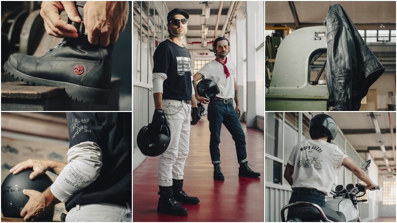 Moto Guzzi e Timberland: collezione per i 100 anni del Marchio