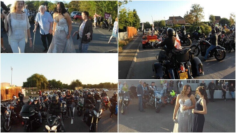 Motociclisti dal cuore d’oro: in 200 scortano al ballo una vittima di bullismo