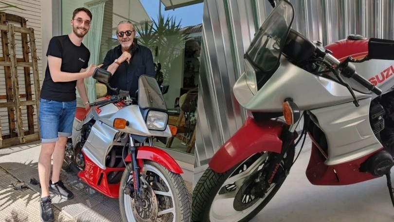 Il re dei baratti: parte da un sasso arriva ad una Suzuki Katana del 1983 (sperando in una casa)