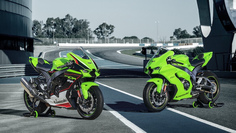 Kawasaki Ninja ZX-10R ed RR: logo River Mark per il 2022, tecnica confermata