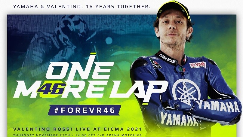 Valentino Rossi, con Yamaha a EICMA 2021