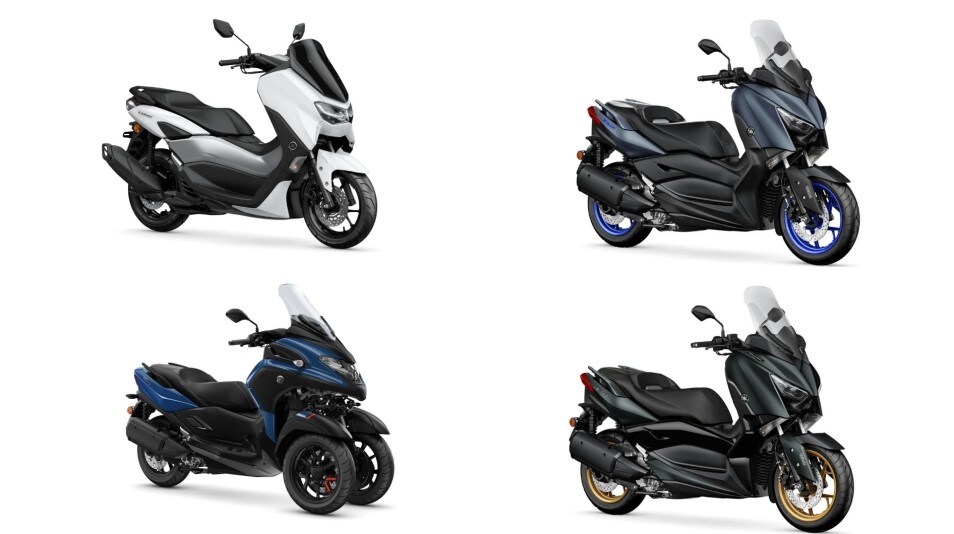 Yamaha: nuove colorazioni per la gamma scooter 2022
