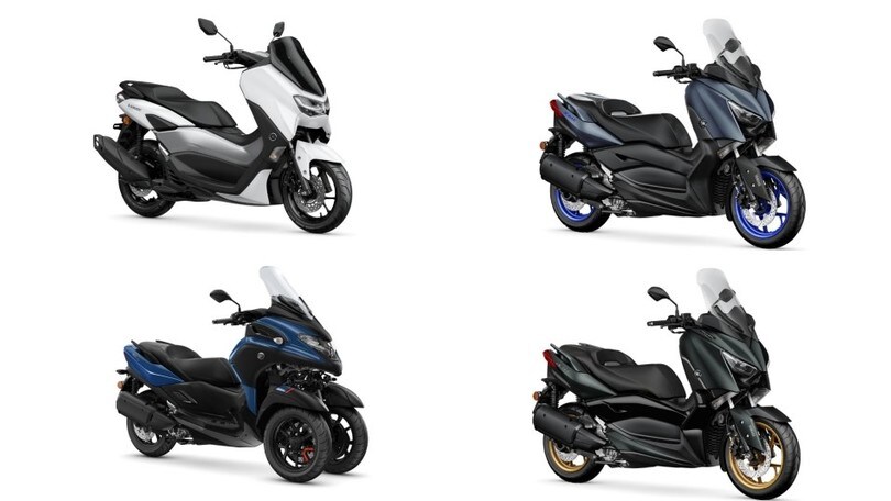 Yamaha: nuove colorazioni per la gamma scooter 2022