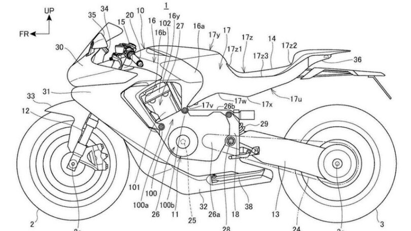 Honda, il brevetto della prossima CBR1000 RR-R: evoluzione confermata