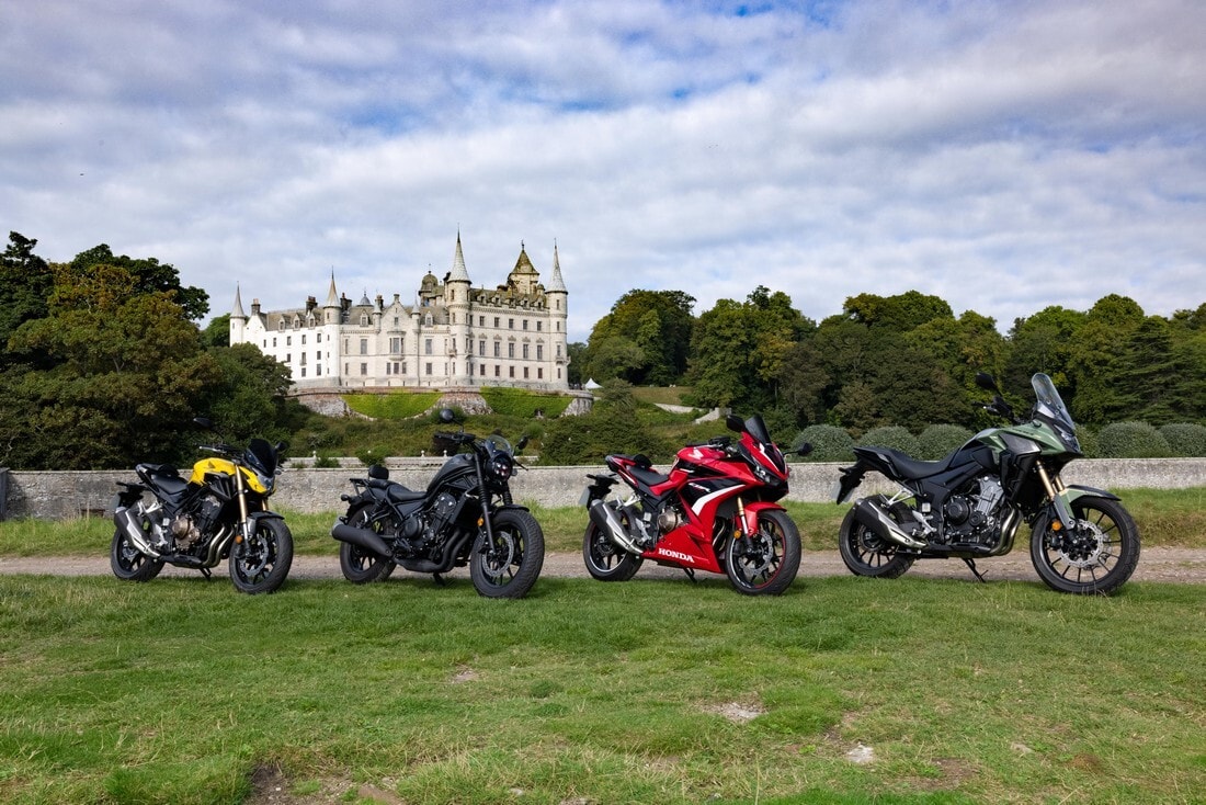 Super Test gamma Honda 500 my 2022 in Scozia: FOTO