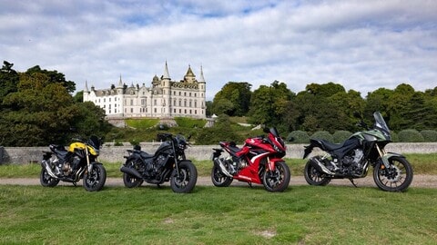 Super Test gamma Honda 500 my 2022 in Scozia: FOTO