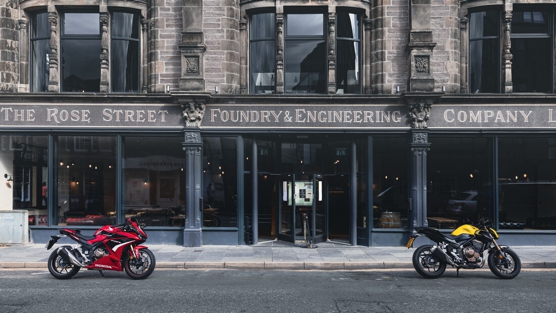 Super Test gamma Honda 500 my 2022 in Scozia: FOTO