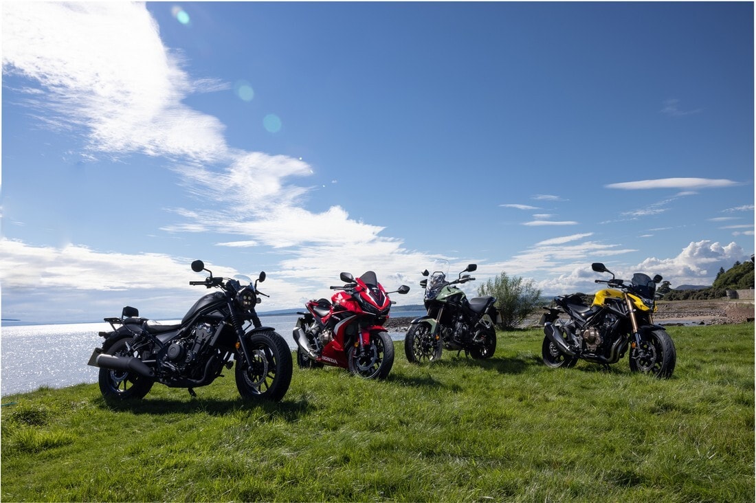 Super Test gamma Honda 500 my 2022 in Scozia: FOTO