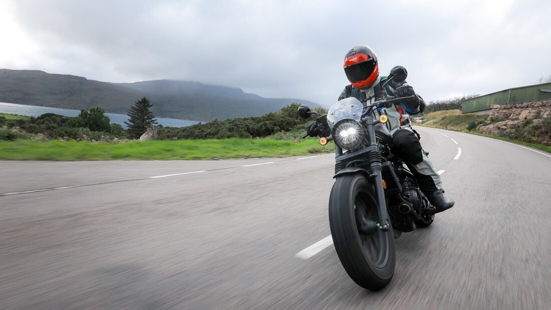 Super Test gamma Honda 500 my 2022 in Scozia: FOTO