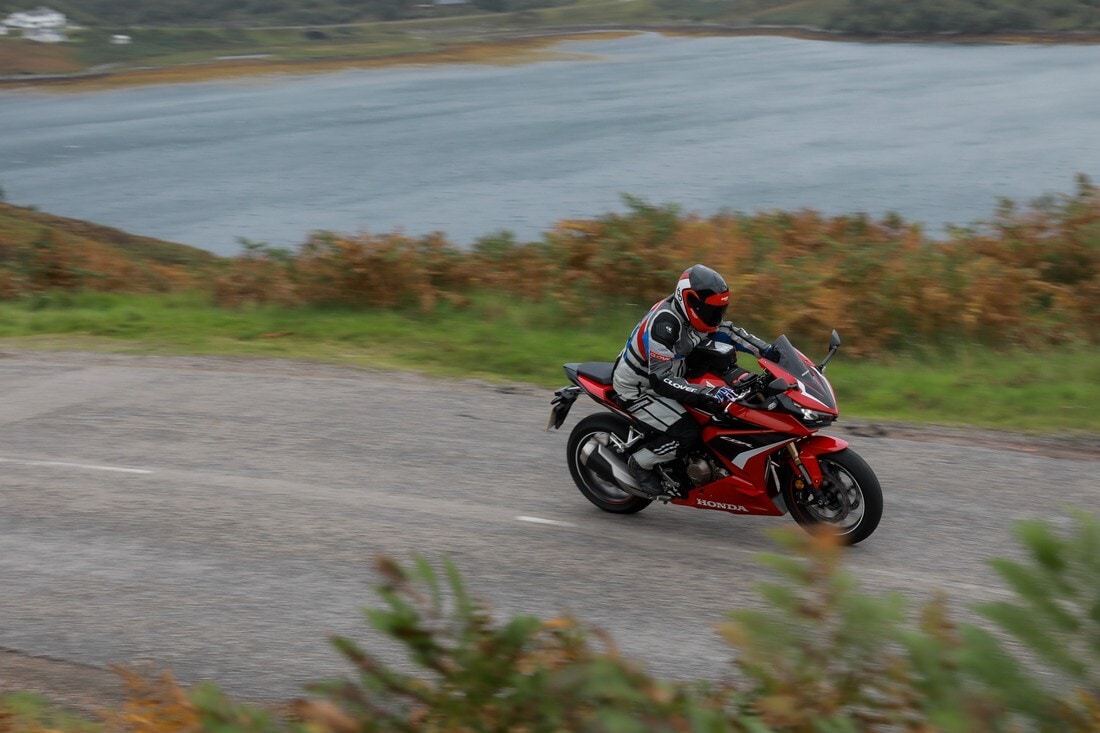 Super Test gamma Honda 500 my 2022 in Scozia: FOTO