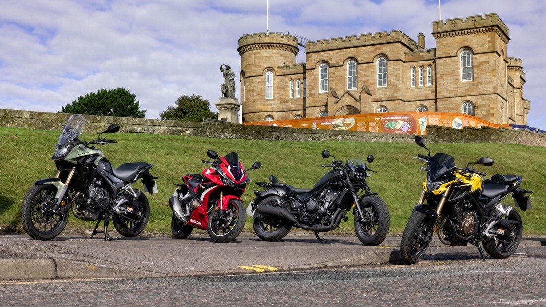 Super Test gamma Honda 500 my 2022 in Scozia: FOTO