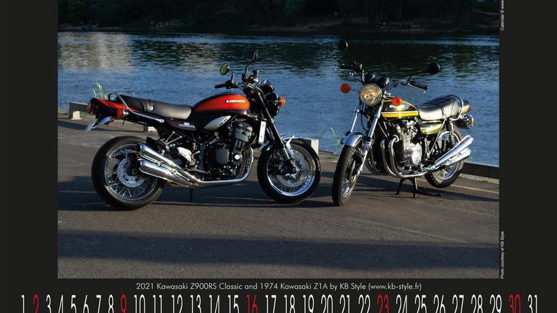Kawasaki Z1, i 50 anni festeggiati con un calendario