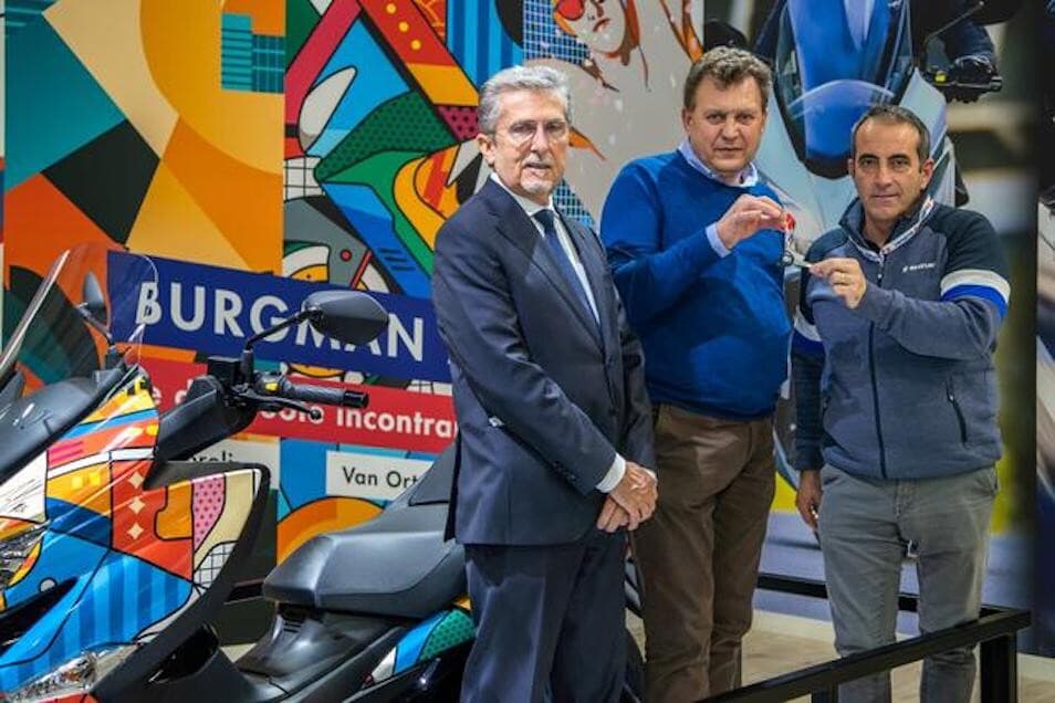 Suzuki Burgman 400 da collezione a Eicma 2021 in beneficenza