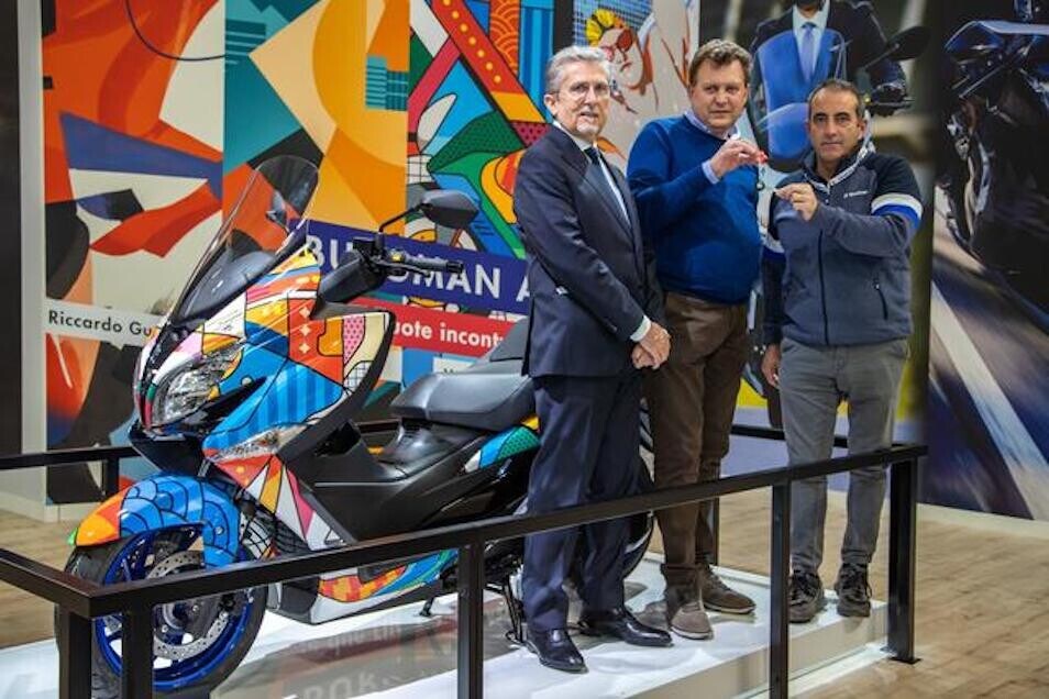 Suzuki Burgman 400 da collezione a Eicma 2021 in beneficenza