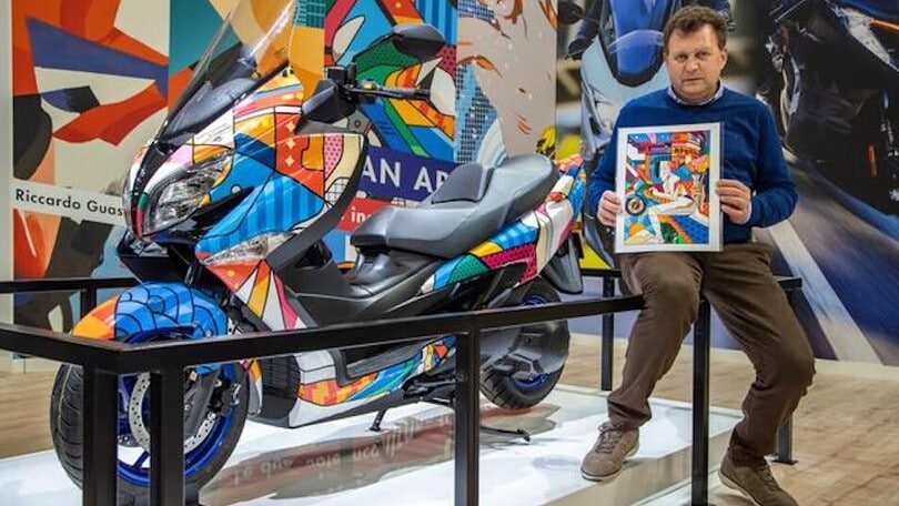 EICMA 2021, Suzuki Burgman 400 da collezione all'asta per beneficenza