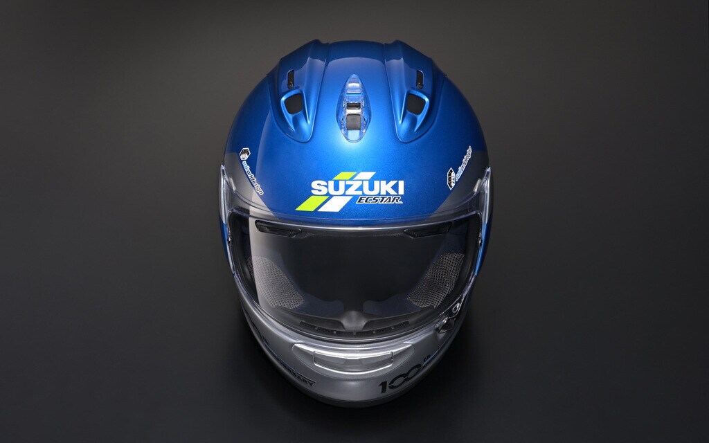 Suzuki, ecco il casco celebrativo del 100° anniversario