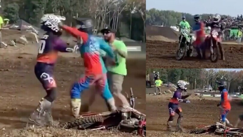 Dalle sgommate ai pugni: rissa in una pista da motocross
