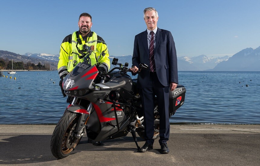 Zero SR/S, due moto elettriche da 110 cv per la polizia di Losanna