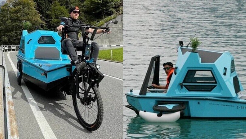 Z-Triton, il camper che è anche una bici e una barca
