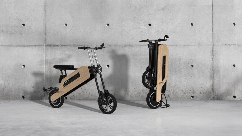 To-Move, il primo scooter elettrico pieghevole in bamboo
