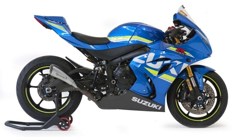 Suzuki GSX-R1000-R, tre scarichi HP Corse per la supersportiva di Hamamatsu