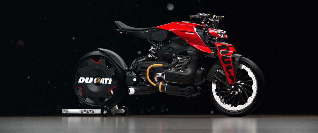 Una Ducati ibrida? Ecco come l'hanno immaginata