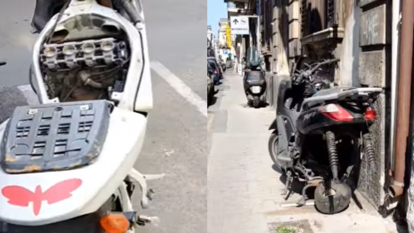 Moto abbandonate in strada? Anche in Italia