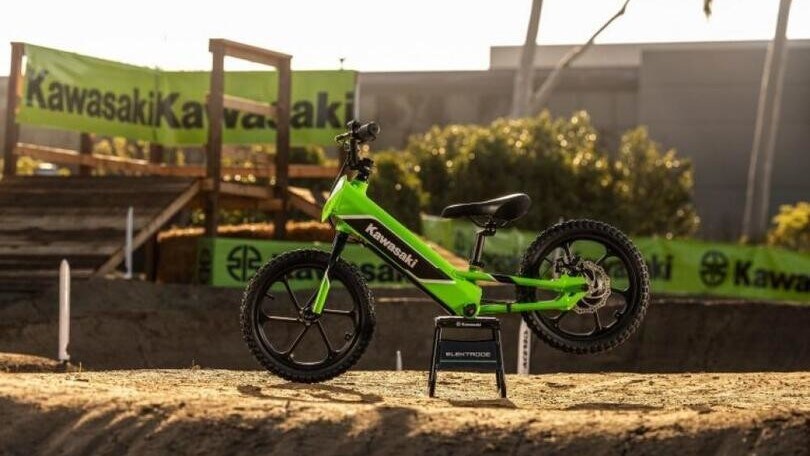 Elektrode, la prima Kawasaki elettrica di sempre è una bici per bambini