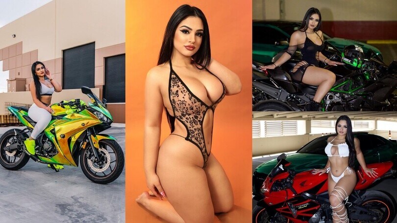 Nadia Khar, modella "curvy" e la sua passione per le due ruote