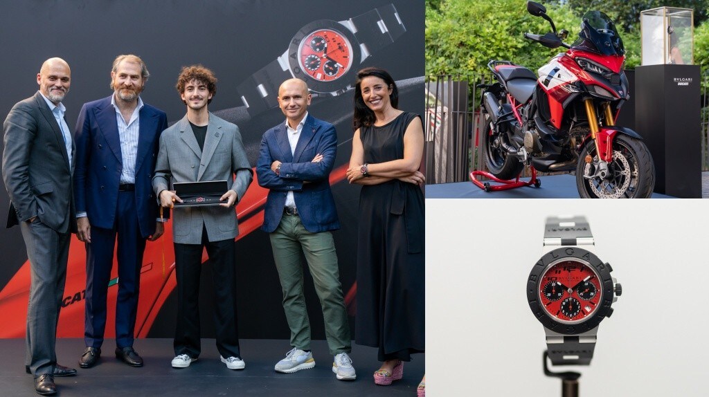 Ducati e Bulgari, l'orologio da collezione in regalo a Bagnaia