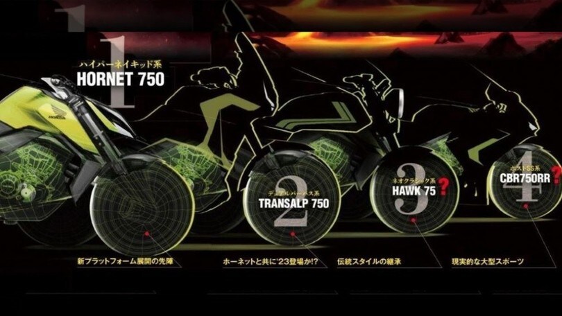Gamma Honda 750, novità all’orizzonte: Hornet, Transalp, CBR e Hawk
