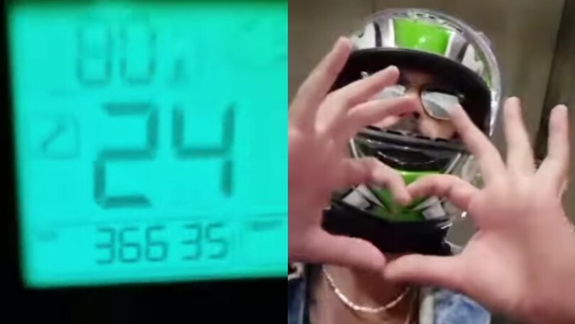 Corteggiatore di "Uomini e Donne" a 240 km/h in moto: un pessimo esempio