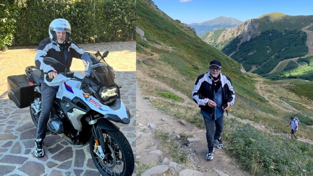 Vasco Rossi, in viaggio con la BMW R1250 GS tra le bellezze toscane