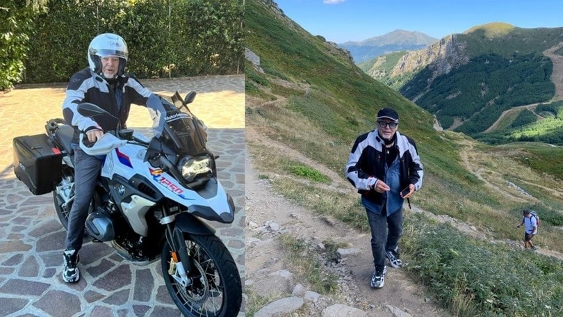 Vasco Rossi, in viaggio con la BMW R1250 GS tra le bellezze toscane