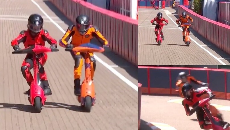 Gare monopattini?  Poco pubblico ma grandi "legnate": che battaglia! VIDEO