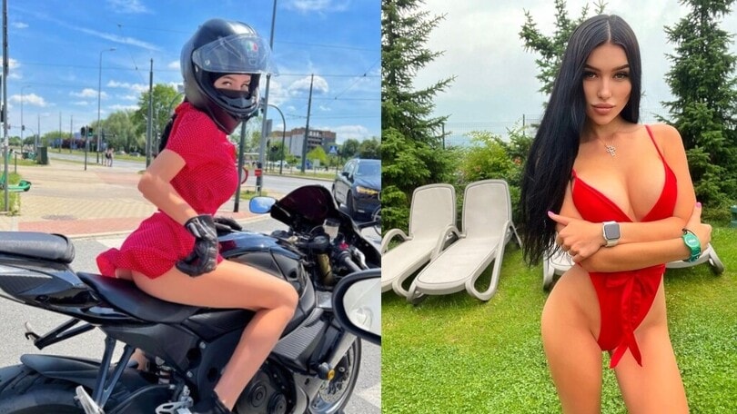 Dall'Ucraina arriva Anya, la sexy motociclista con la passione per BMW