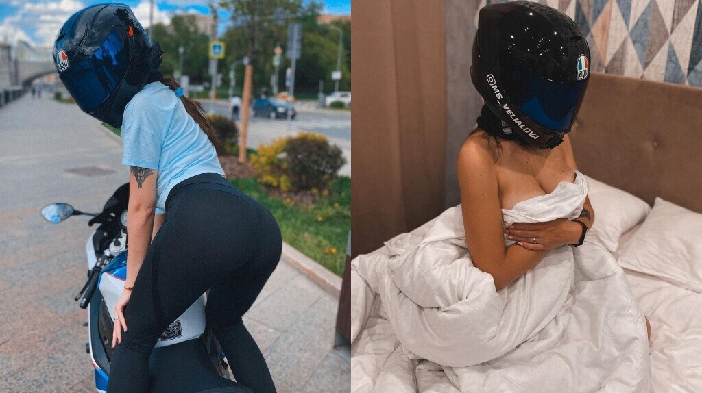 Katrin, la biker influencer tutta curve con la passione delle BMW