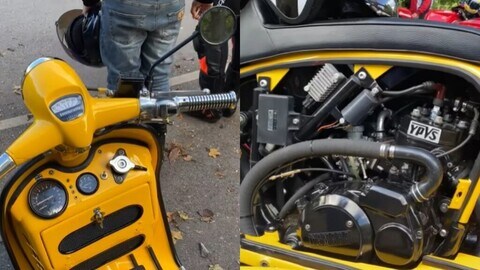 Yambretta: telaio Lambretta, motore Yamaha
