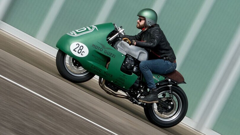 L'omaggio alla Moto Guzzi V8 col custom di LM Creations