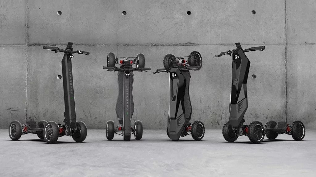 Dragonfly, 4 ruote e potenza: è un monopattino o uno scooter?