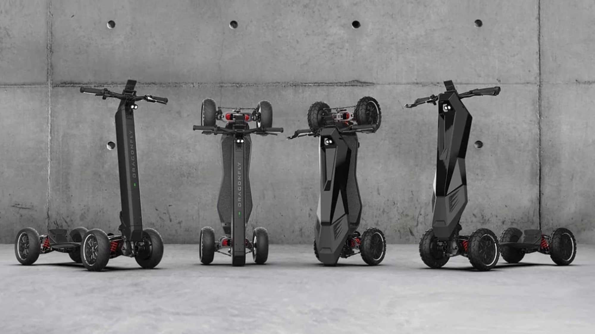 Dragonfly, 4 ruote e potenza: è un monopattino o uno scooter?