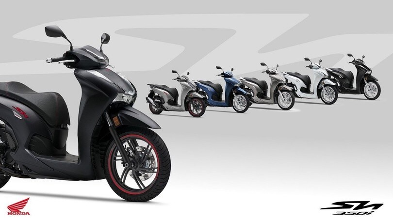 Honda SH350i 2023, nuovi colori per lo scooter re del mercato