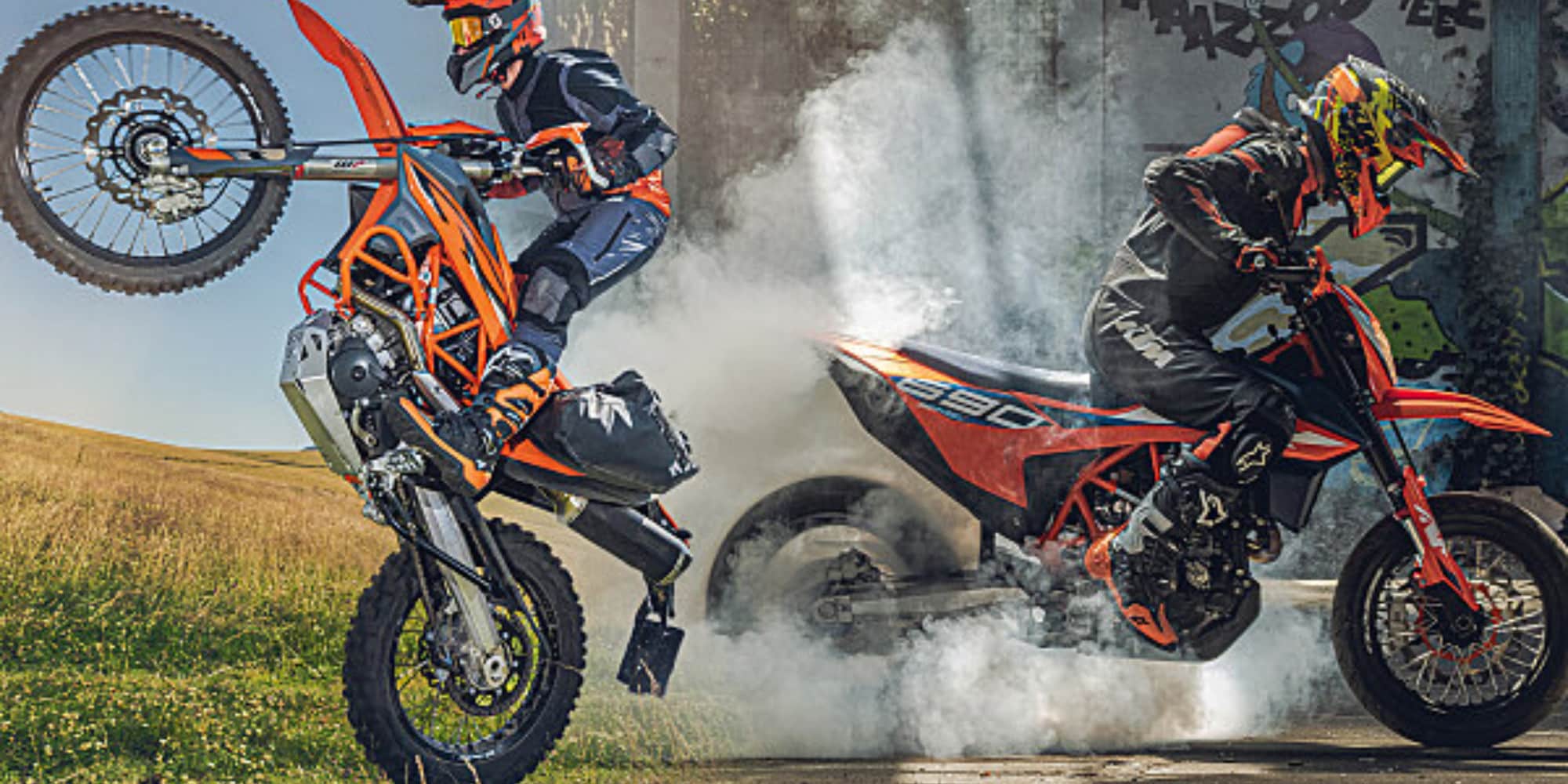 KTM 690 Enduro R e SMC R 2023, a qualcuno piace mono