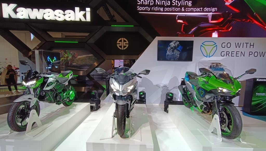Kawasaki a EICMA 2022: green al quadrato