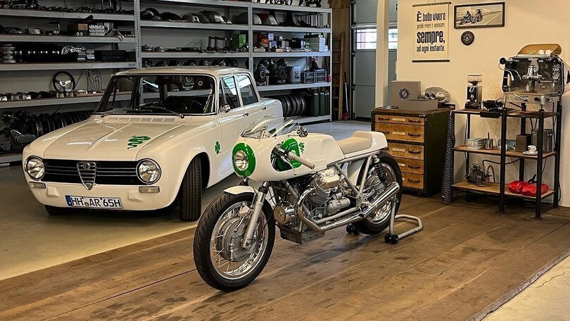 KM37, con Moto Guzzi un omaggio alla Giulia GTA