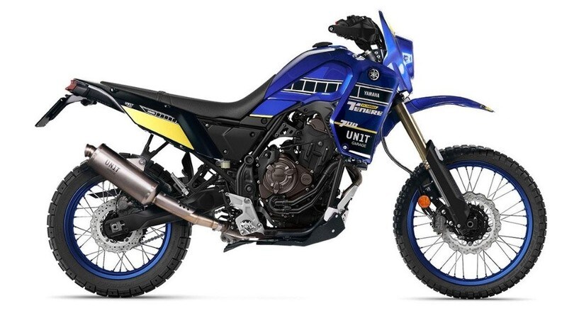 Yamaha Ténéré 700, fascino retrò con il kit di Unit Garage