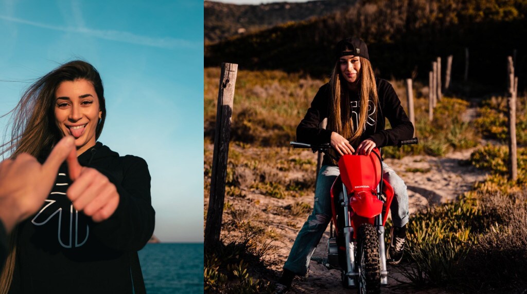Influencer gironzola in moto sulle spiagge sarde: è polemica